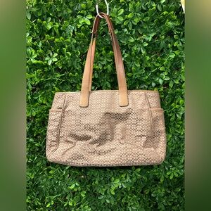 Coach VINTAGE Diaper Bag Tan Shoulder Bag J04K-5707 PROJECT